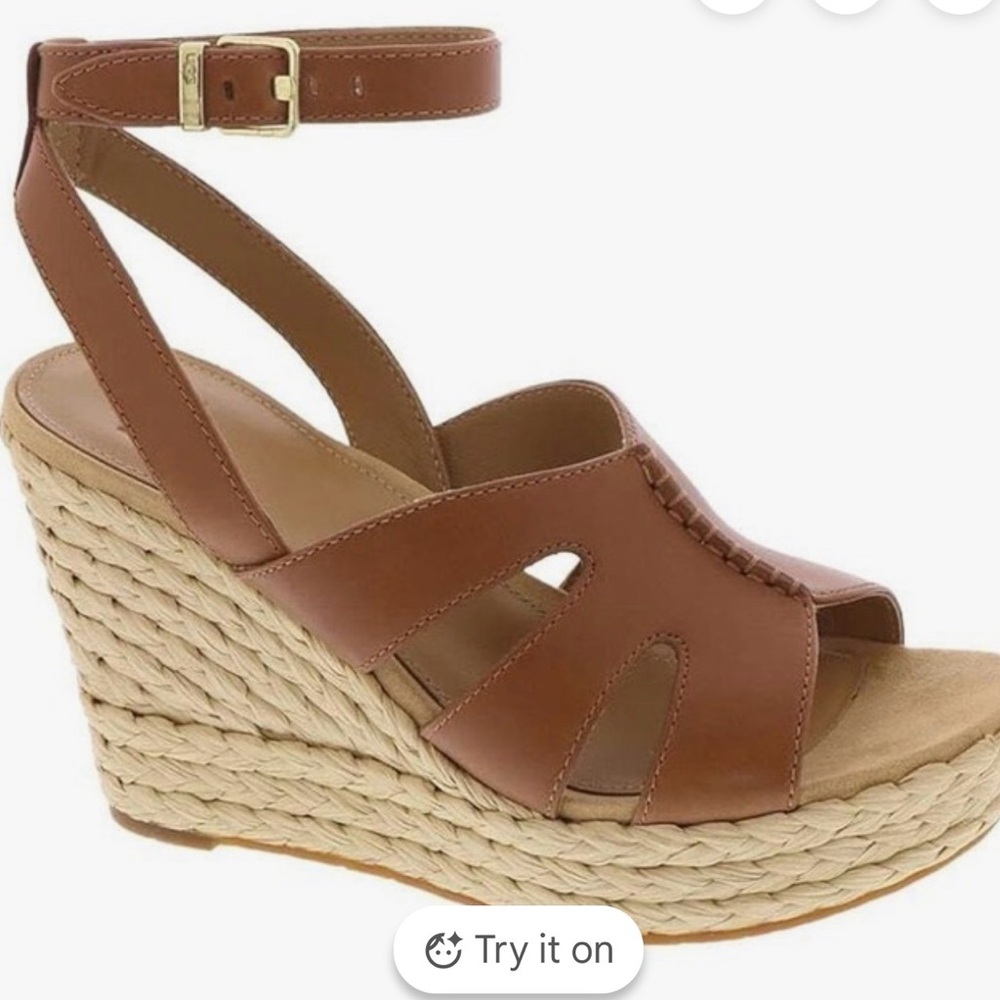 Brown UGG Wedge Sandals